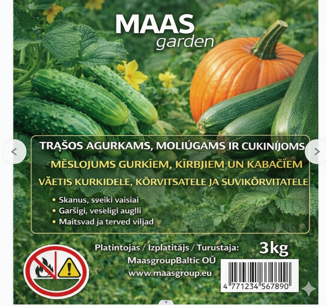 kompleksinės trąšos agurkams, moliūgams ir cukinijoms bechlorės kompleksinės trąšos agurkams, moliūgams ir cukinijoms bechlorės