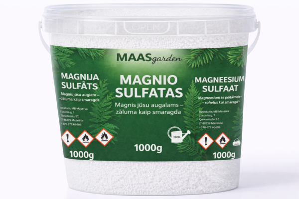 magnio sulfatas – augalų žalumai